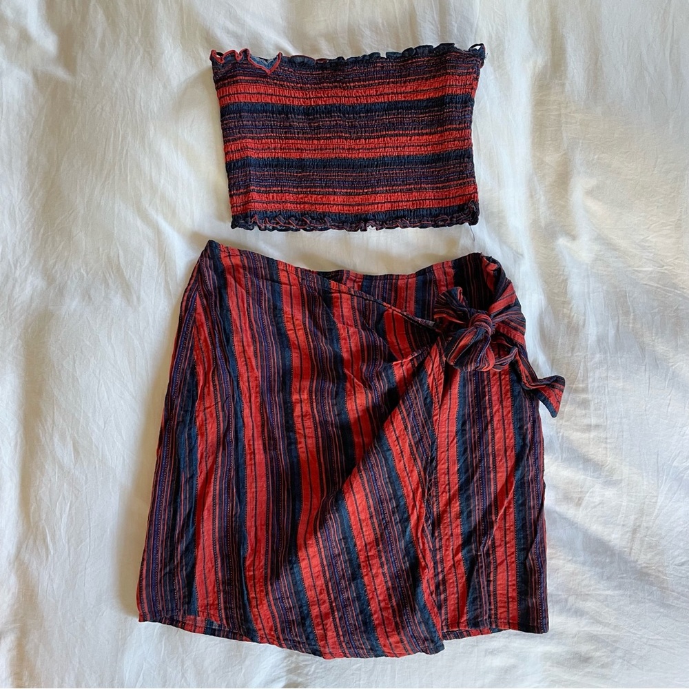 WORN ONCE Cotton Candy Skirt Set